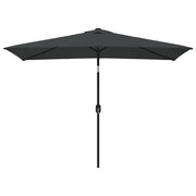 Ombrello | Parasolne con Palo in Metallo 300x200 cm Antracite