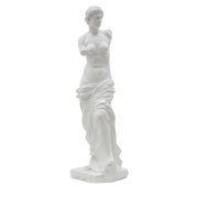 Scultura Statua Woman figura femminile in resina bianca