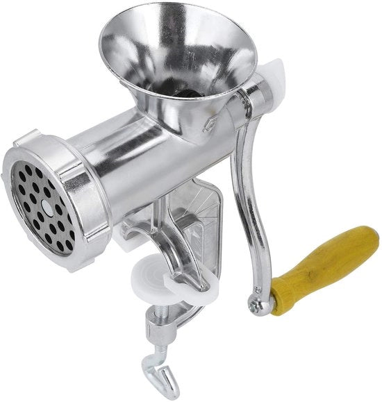 Molitore Manuale a Mano - Materialeso Aluminium - Maniglia Ergonomica - Adatto per Carne/Erbe - Duraturo e Resistente all'Ossidazione - Facile da Installare - Molitore di Pepe