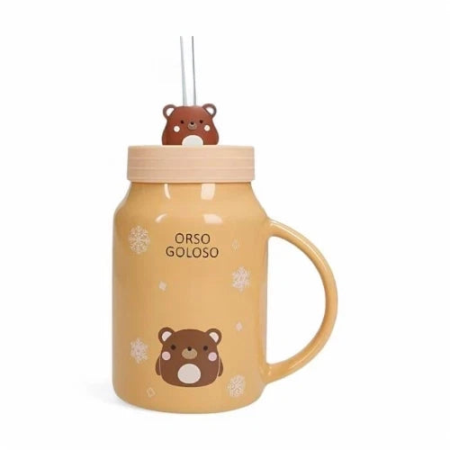 MUG AMICO MIO ORSO NEW BONE CHINA C/TAPPO E CANNUCCIA SILICONE