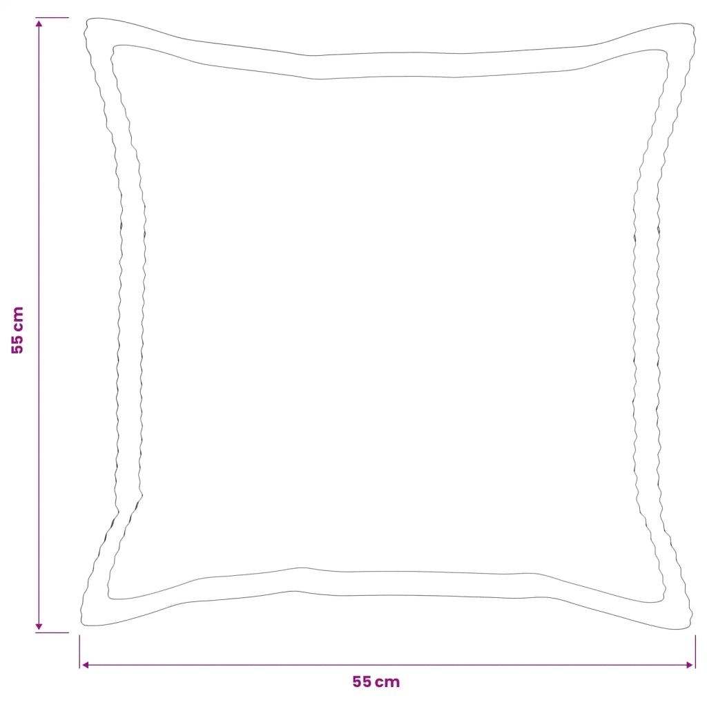 Federa 6 pz HOUTEN Blu navy 55 x 55 cm corduroy 920432