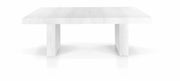Tavolo nobilitato finitura bianco consumato l.160 p.90 h.76 (aperto 410cm ) (1676) - Mobili 2G