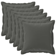 Federa 6 pcs HOUTEN Antracite 60 x 60 cm Poliestere 920792