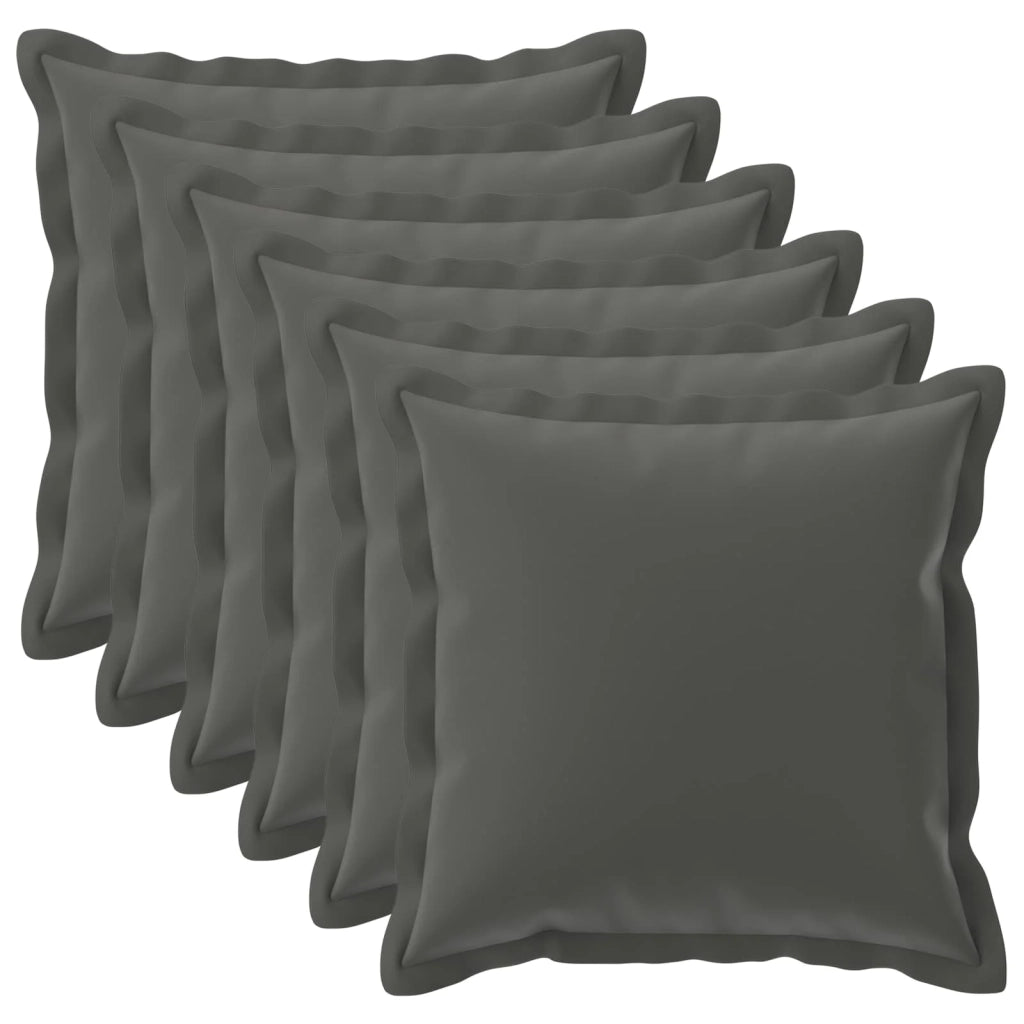 Federa 6 pcs HOUTEN Antracite 60 x 60 cm Poliestere 920792