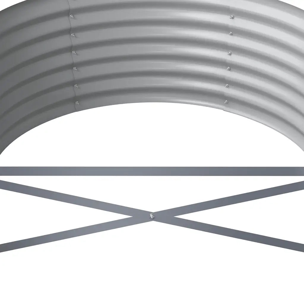 Letto da Giardino in Acciaio Zincato 512x80x36 cm Antracite 318941