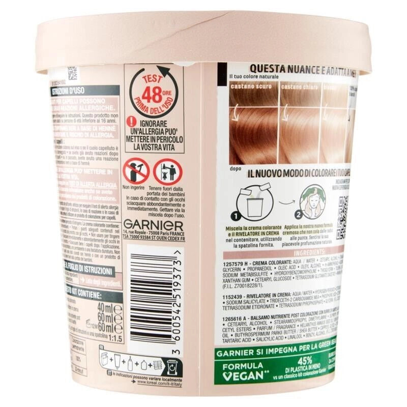 SET 3 GARNIER GOOD TINTA CAPELLI 9.1 BIONDO VANIGLIA COLORAZIONE PERMANENTE SENZA AMMONIACA 90% NATURALE