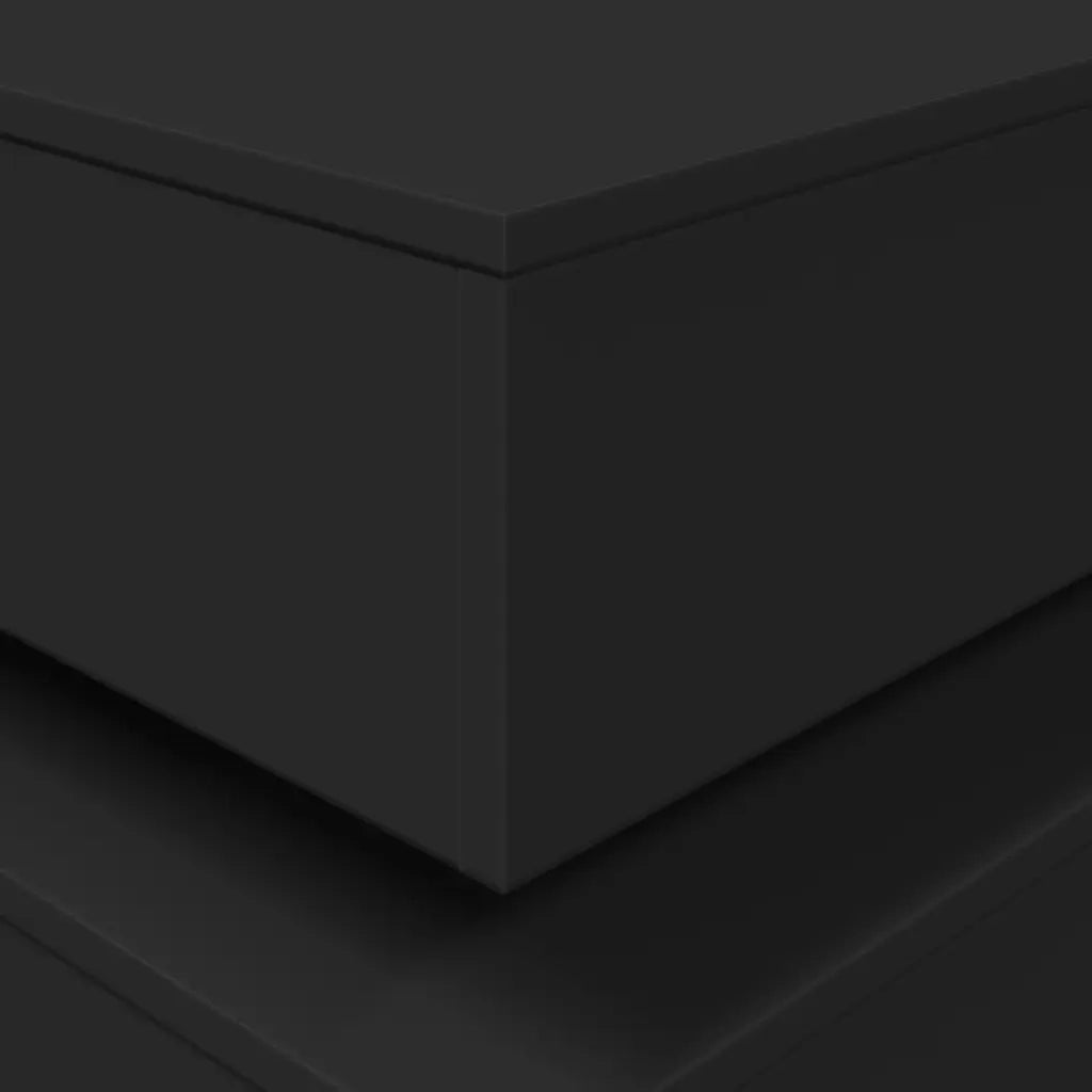 Tavolino da Salotto con Luci LED Nero 50x50x40 cm 839855