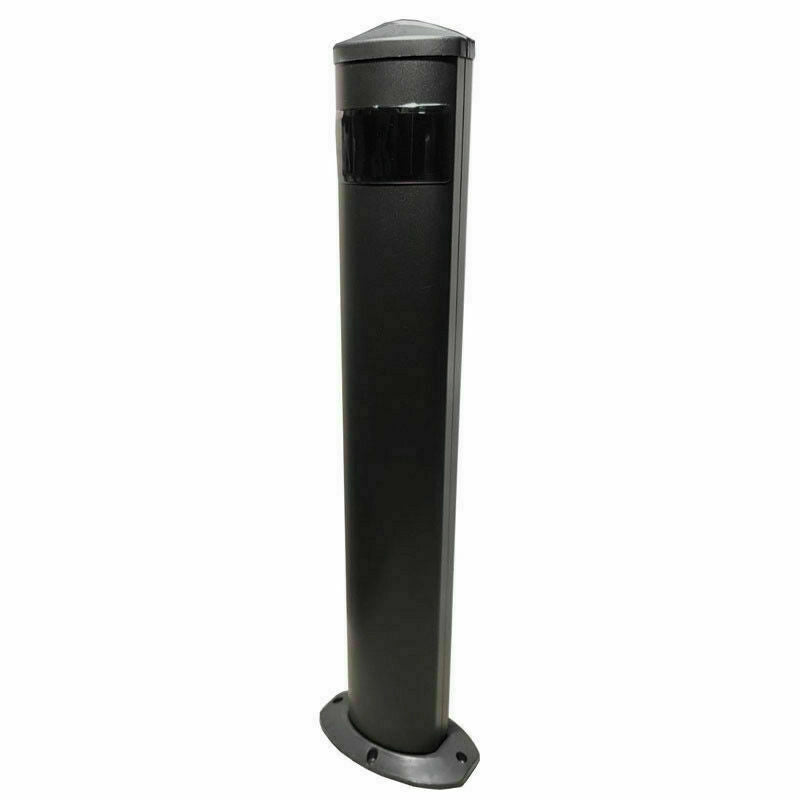 COLONNA COLONNINA IN METALLO ALLUMINIO NERO NERA UNIVERSALE H 50 CM FOTOCELLULE