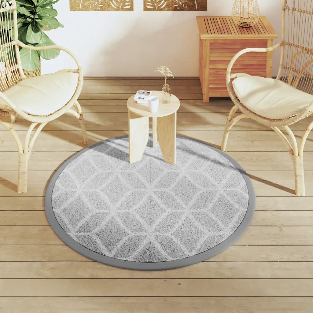 Tappeto da Esterno ARAKIL Grigio ?120 cm in PP CFW3939557
