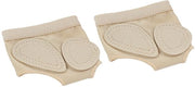3 paia di cuscinetti antiscivolo per piede anteriore, cuscinetti T per piede per danza, cuscinetti per piede anteriore per danza, cuscinetti per piede medio, adatti per cuscinetti per piede per danza, Beige (M)