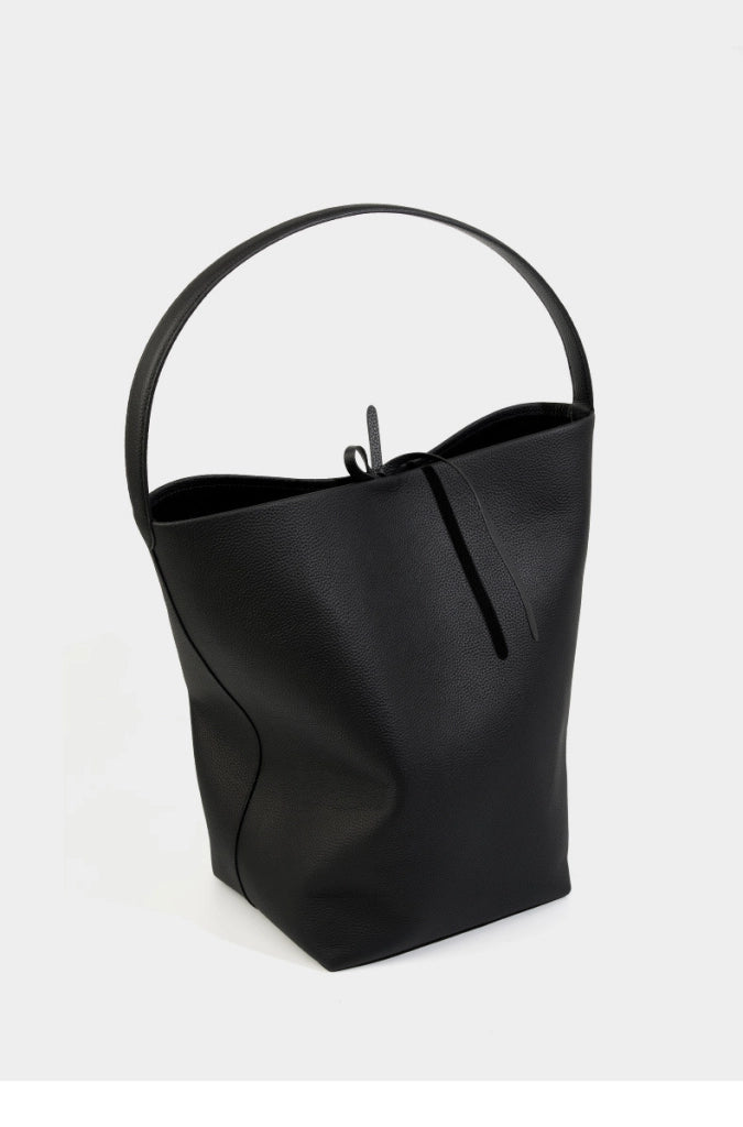 Borsa a tracolla da donna in vera pelle, borsa a mano da donna nera