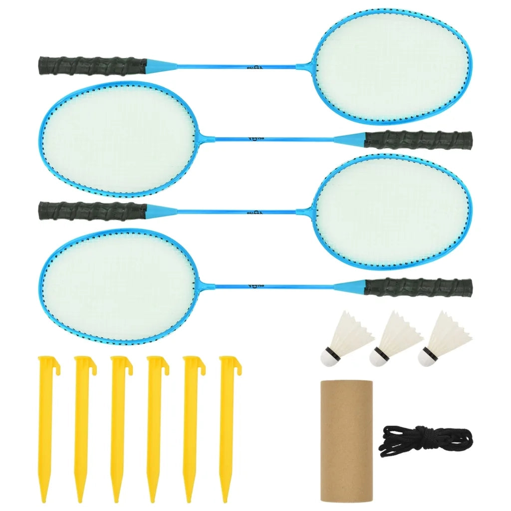Rete da Badminton Gialla e Nera 600x155 cm Tessuto PE CFW8022036