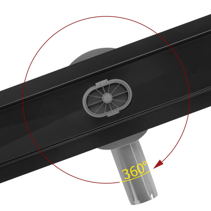 Canalina Di Scarico Neox Pro Black Matt 80