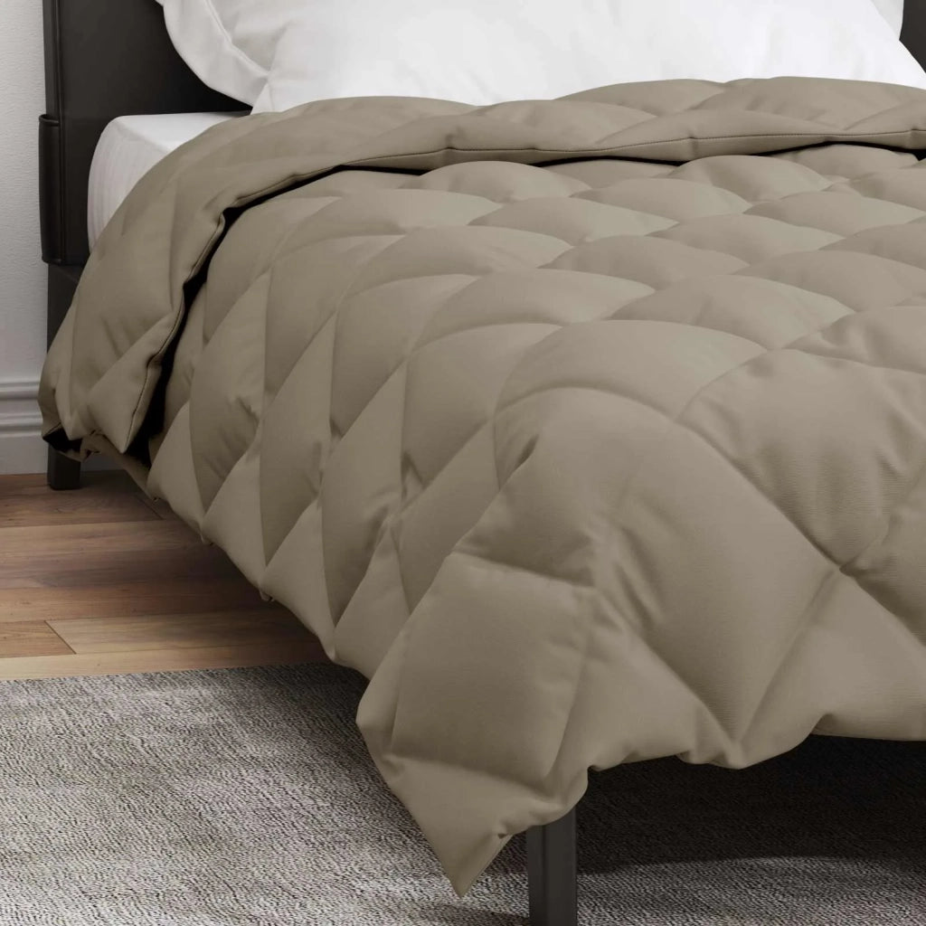 Duvet Invernale Grigio chiaro 155 x 220 cm Microfibra 42025742