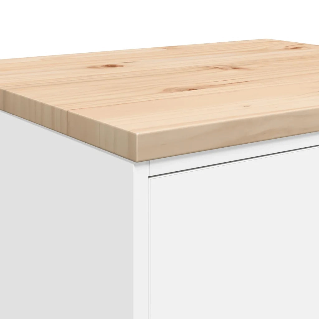 Mobile contenitore per garage 60 x 51 x 85 cm resistente piano di lavoro versatile design in legno bianco 02_0051393