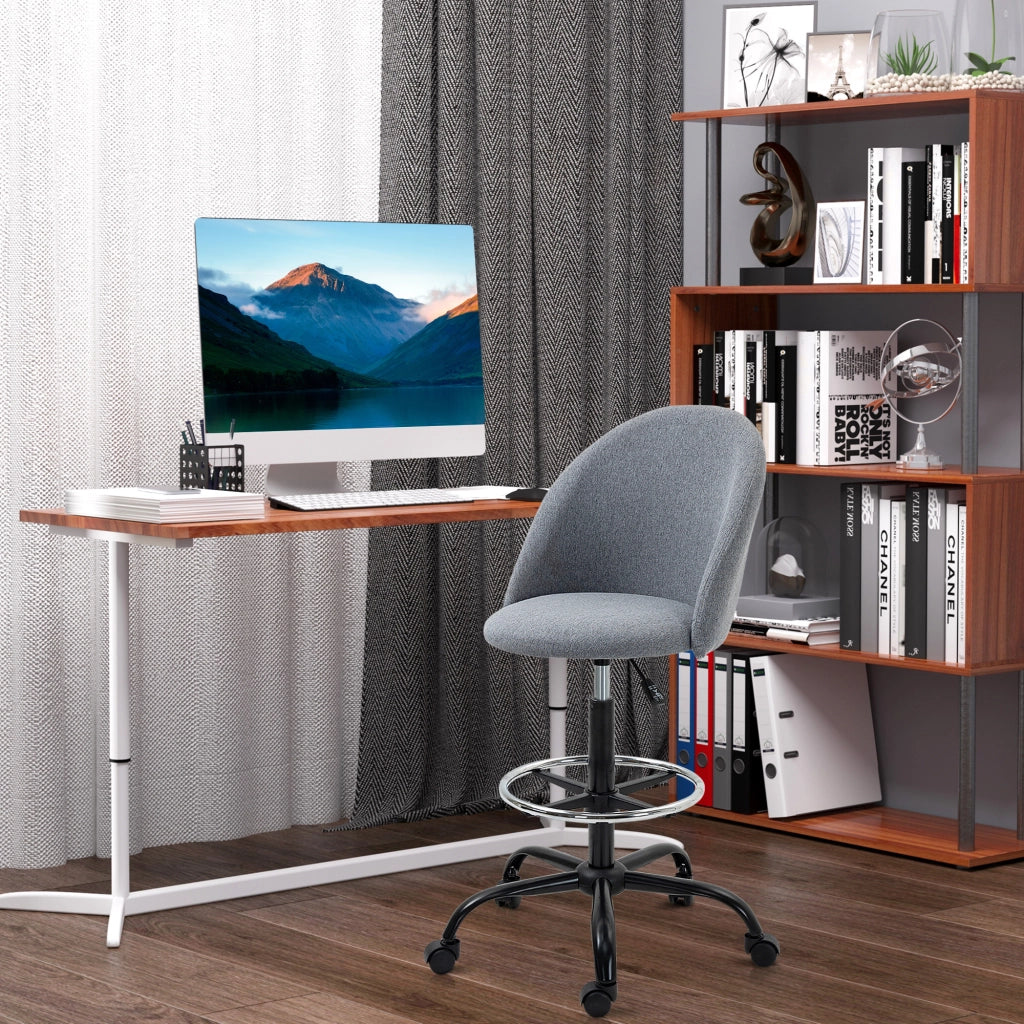 Sedia da ufficio regolabile ¨C Minimal ¨C grigio, 105-125 cm