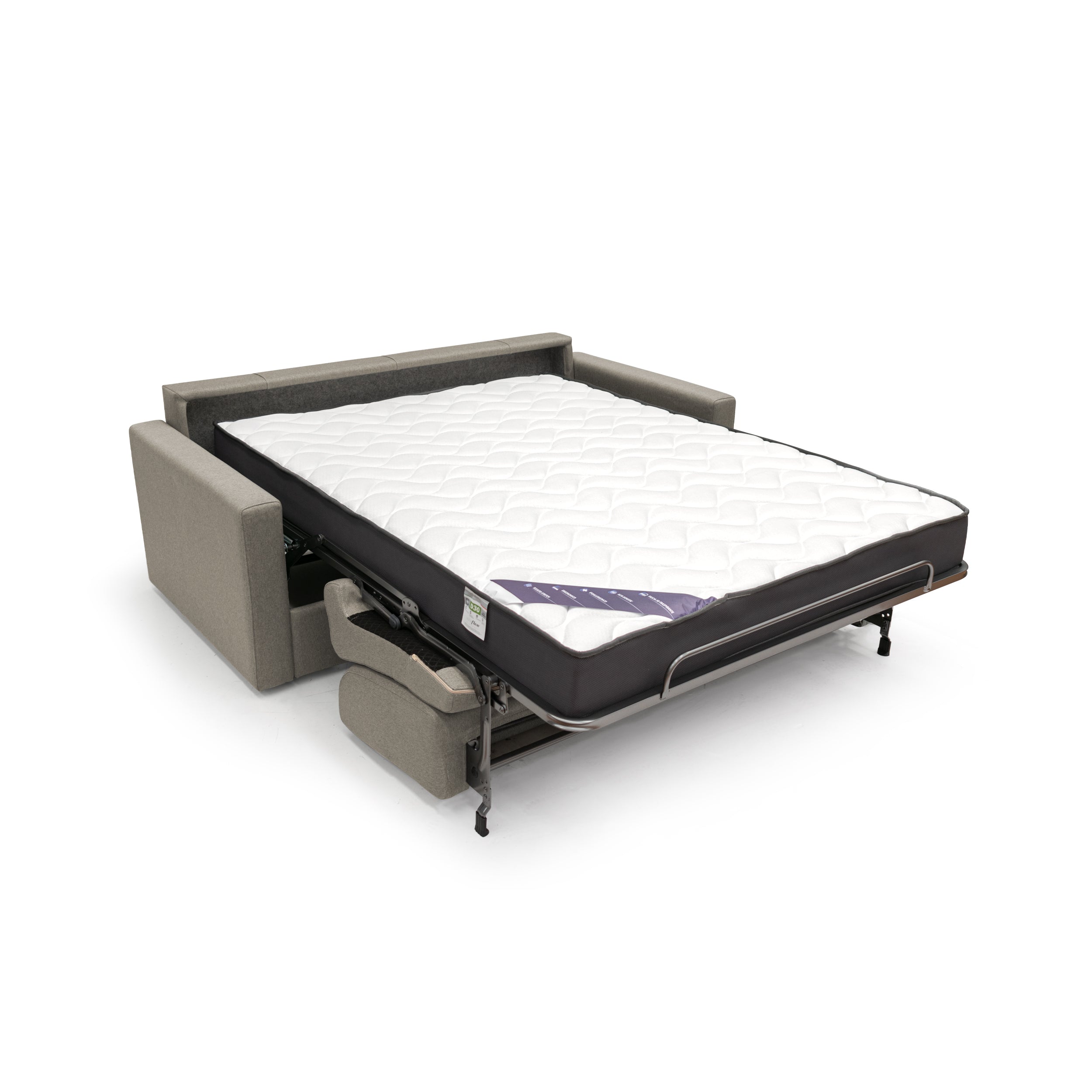 Chris Divano letto matrimoniale tessuto impermeabile 206 cm tortora