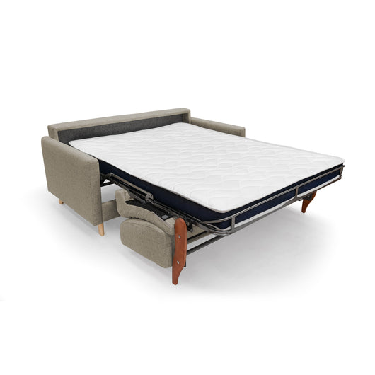 Edgar Divano letto matrimoniale in tessuto felis impermeabile T03 160 cm (mat. 120x197) marrone