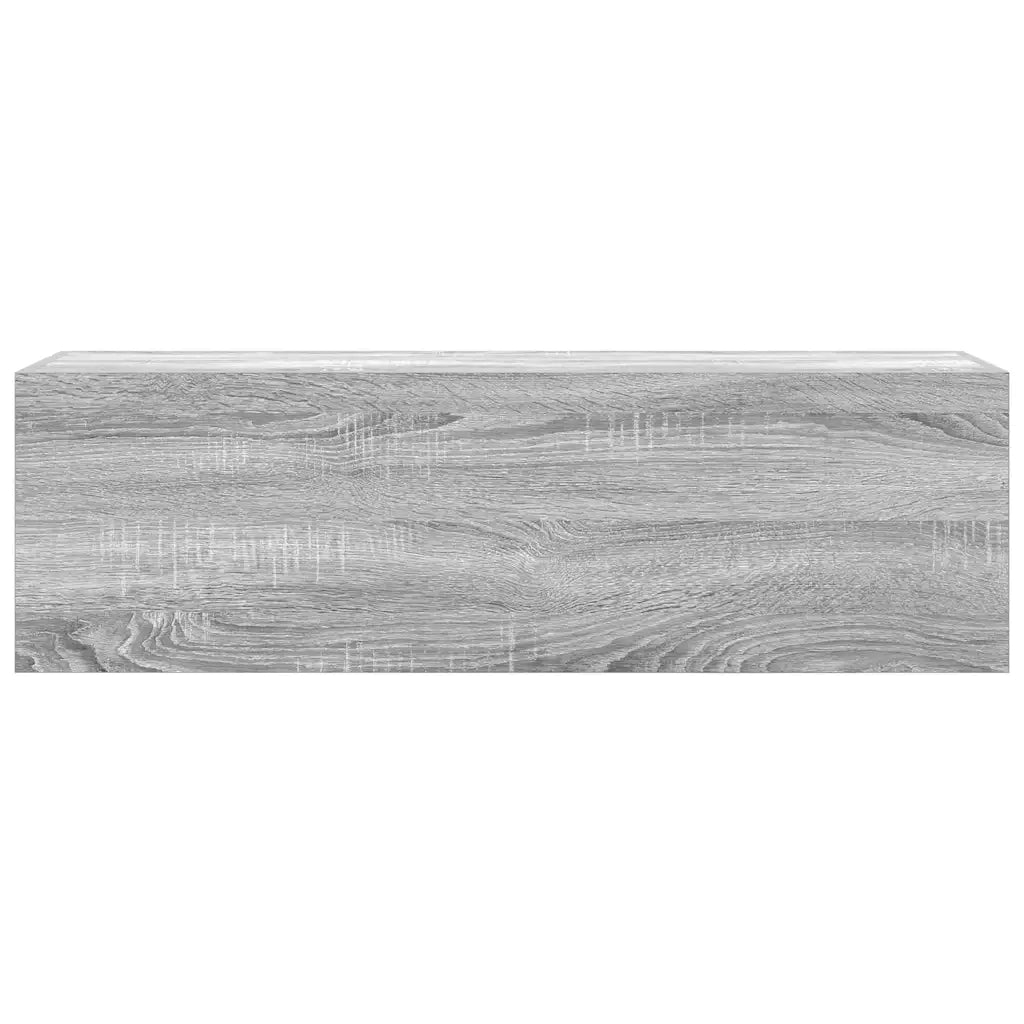 Mobiletto da bagno a parete versatile 100 x 25 x 30 cm design pratico in legno Sonoma grigio 02_0051290