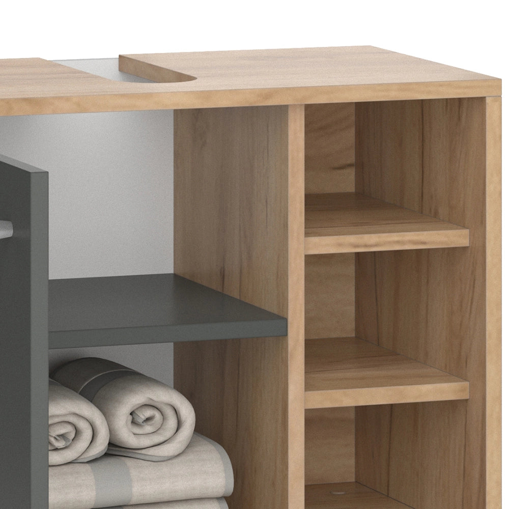 Vicco Mobile sottolavabo per bagno Antracite 60 x 54 cm