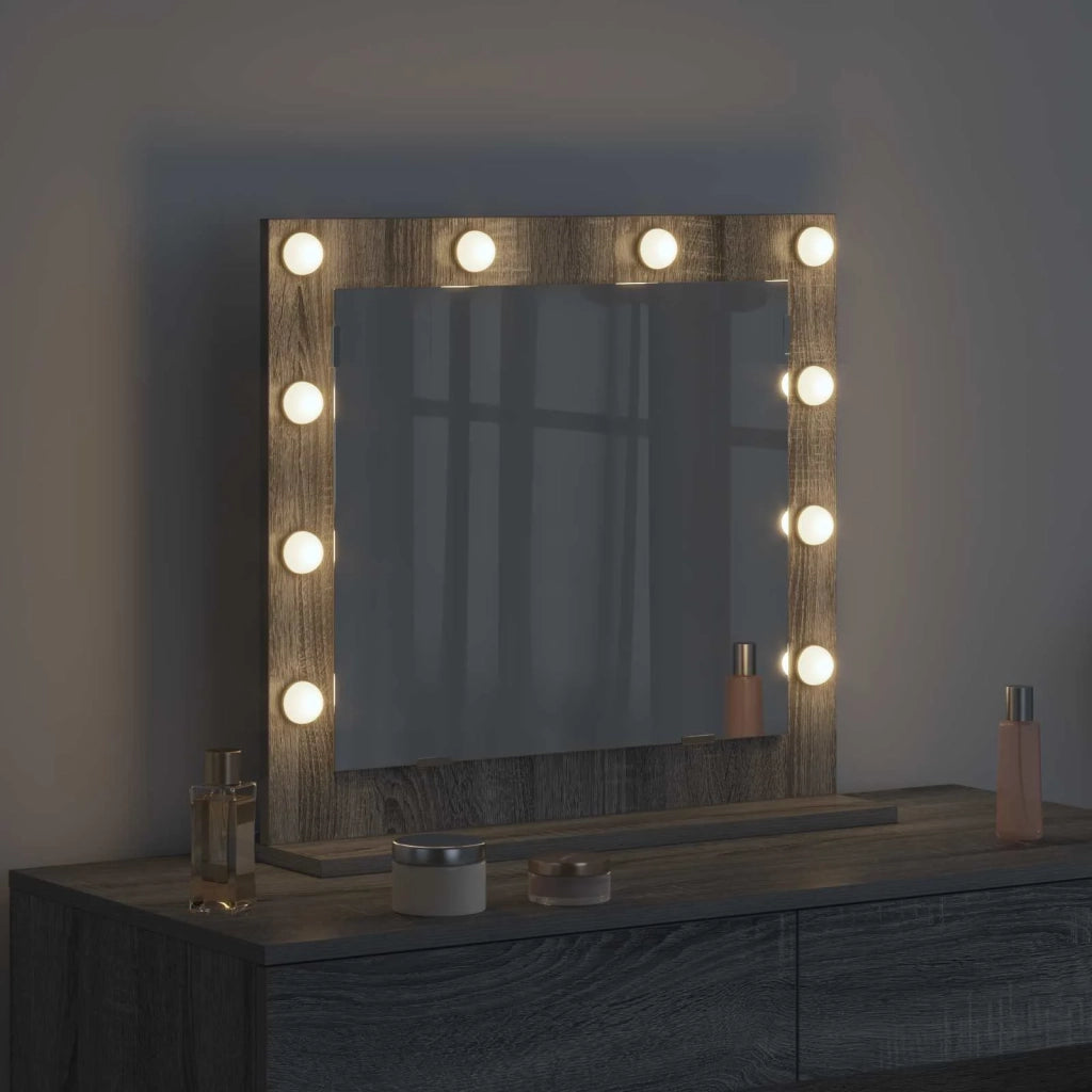 Specchio da Vanità Grigio Sonoma 60 x 55 x 18 cm Rettangolare 868290