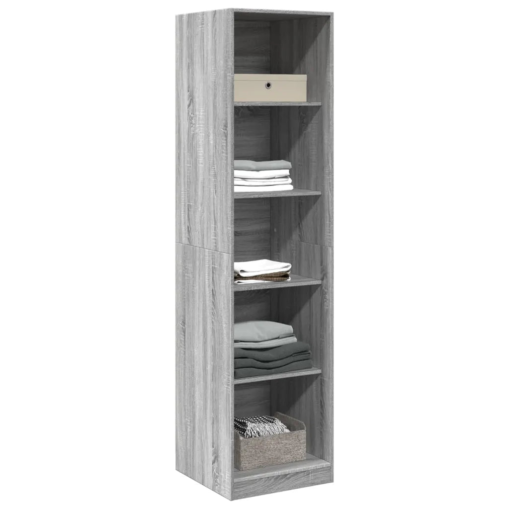 Armadio Grigio Sonoma 50x50x200 cm in Legno tecnico