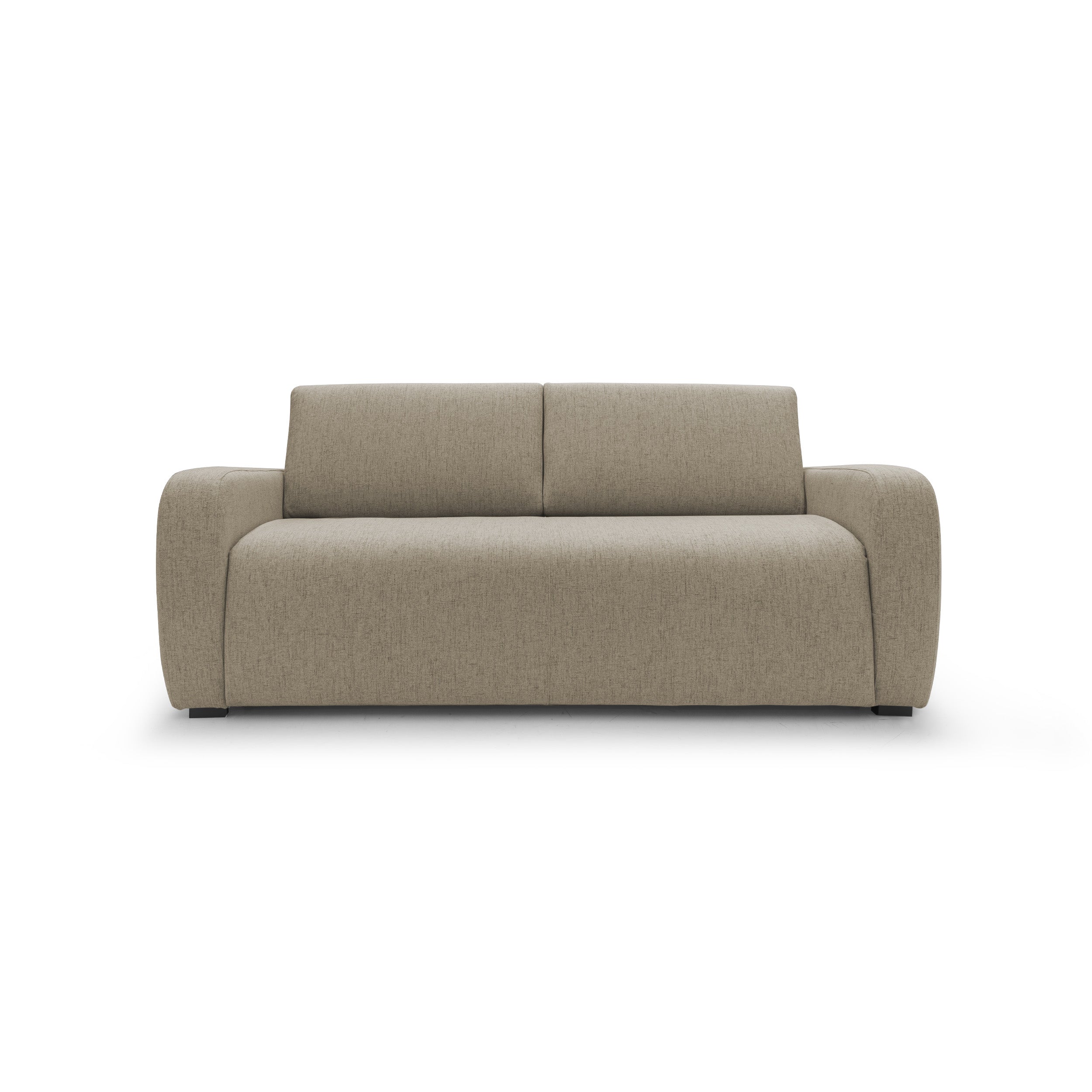 Duna Divano letto matrimoniale con materasso 20 cm in tessuto impermeabile T03 215 cm (mat. 160x197) marrone