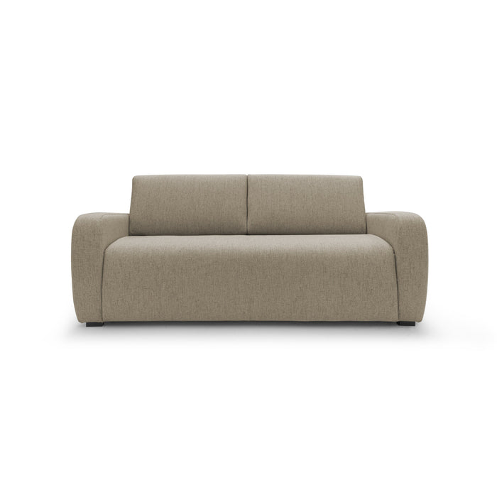 Duna Divano letto matrimoniale con materasso 20 cm in tessuto impermeabile T03 195 cm (mat. 140x197) marrone