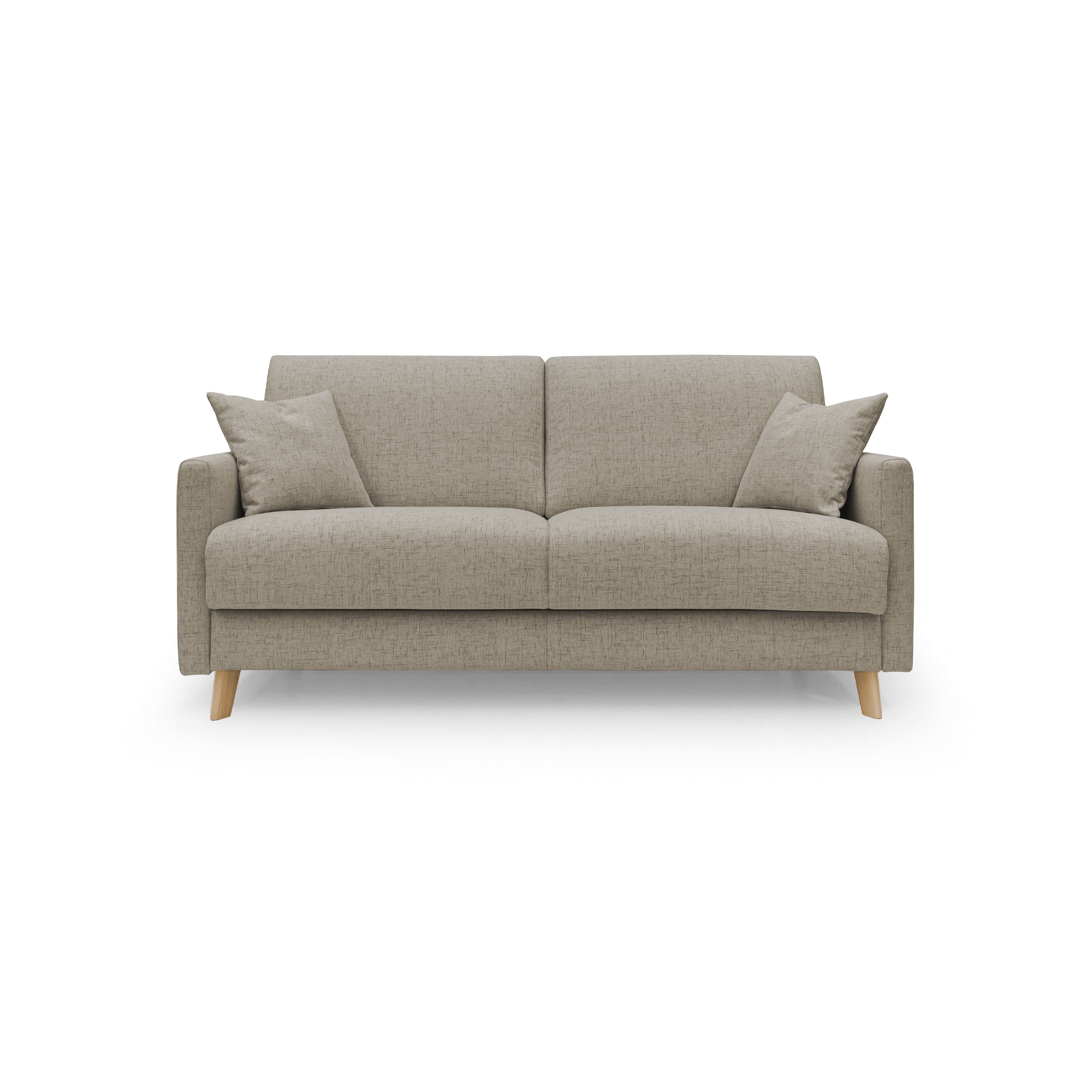 Edgar Divano letto matrimoniale in tessuto felis impermeabile T03 160 cm (mat. 120x197) marrone