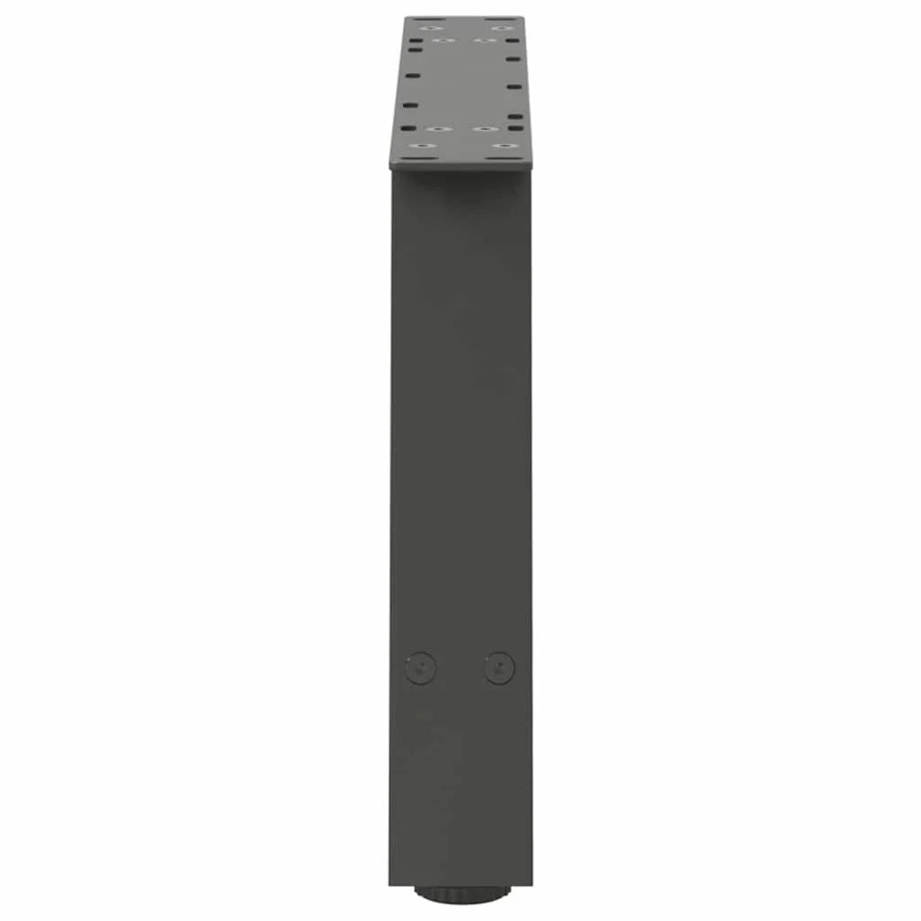 Set di 2 gambe per tavolino da caffè a forma di A con piedini regolabili 60 x 31 cm acciaio antracite 02_0057102