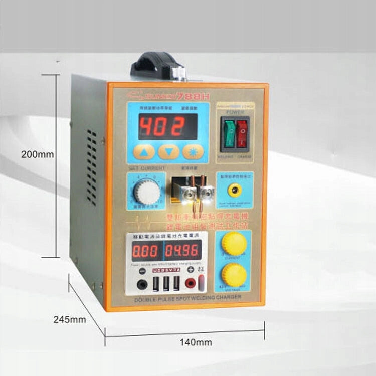 Saldatrice a Punti Sunkko S788H-USB – Modalità Impulsi e Controllo Microcomputer | 180-240V, 1.5KW
