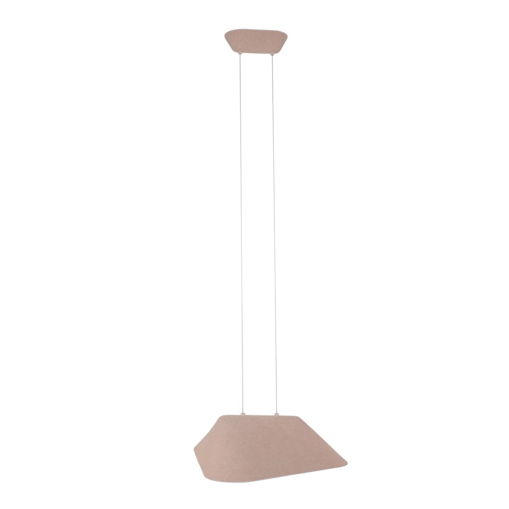 Lampada a sospensione in feltro crema LED 8W Maxlight