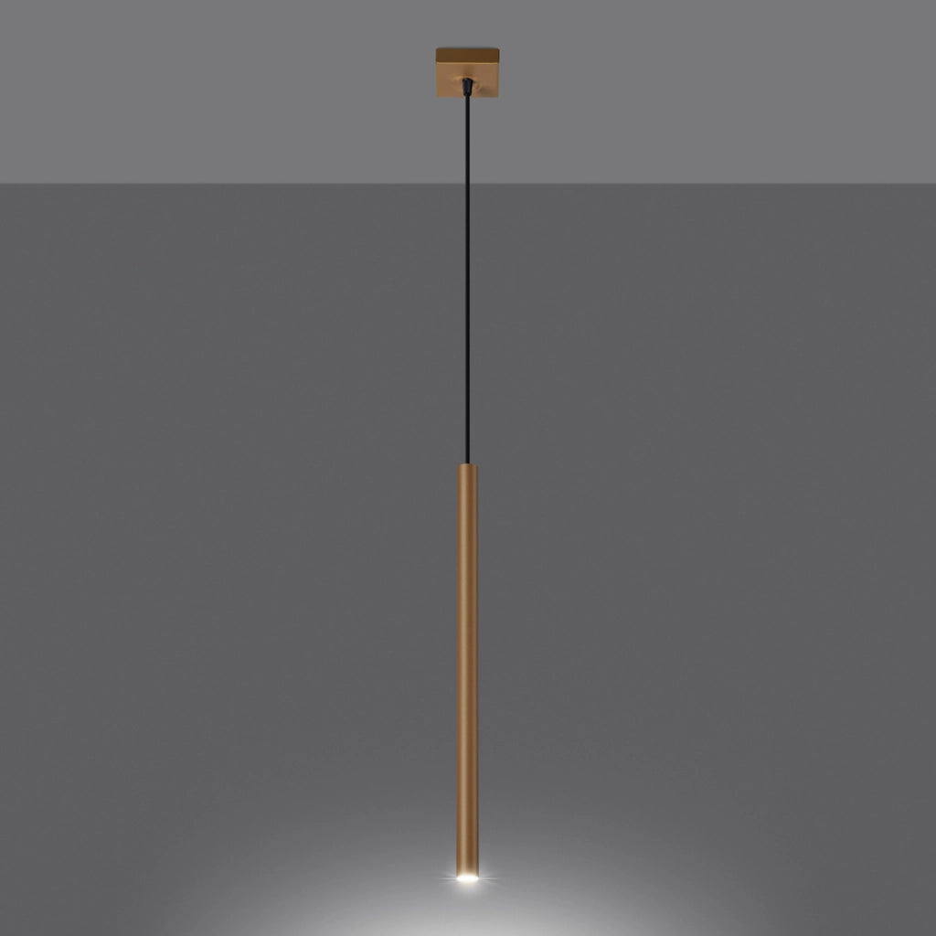 Lampada a sospensione VELINO Pure Lume oro/nero 1xG9 8W