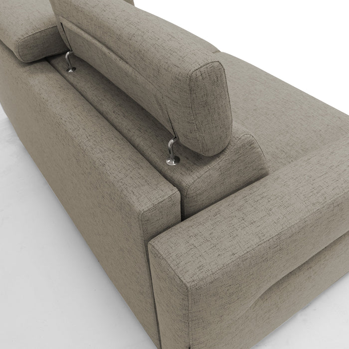 Avalon Divano letto con materasso H18 220 cm (mat. 160x197 cm) rosso