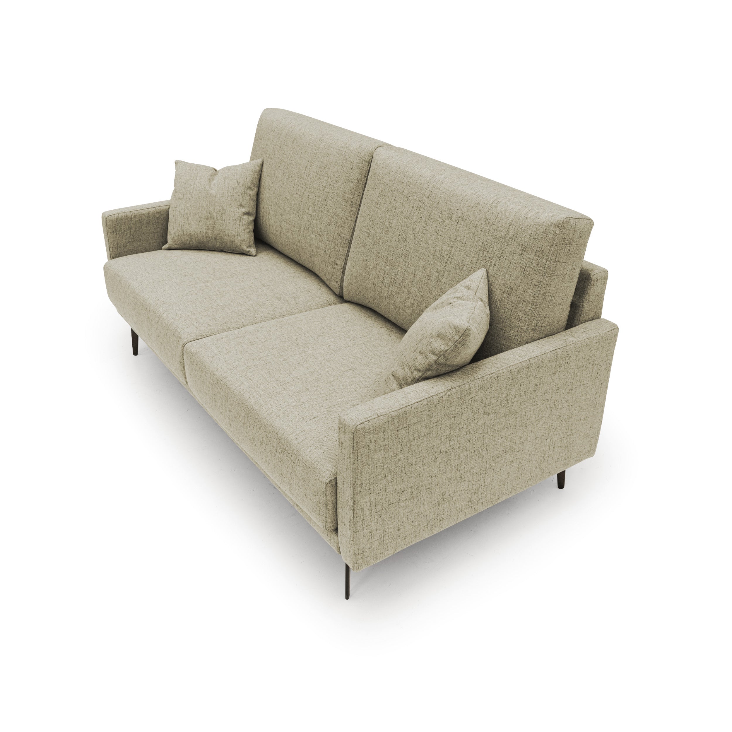 Saturno Divano moderno in tessuto morbido impermeabile T03 160 cm marrone