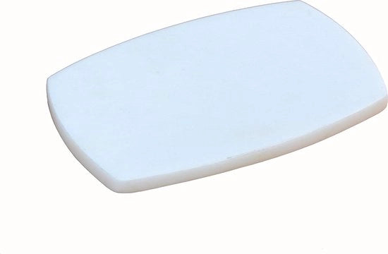 Piattaforma per sapone in pietra naturale bianca - accessorio per la cucina, la camera da bagno e la sala - contenitore per sapone da lavabo