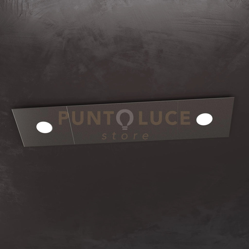 ECCENTRIC APPLIQUE-PLAFONIERA 2 LUCI + 2 DECORATIVO MARRONE 1156-2L2D-MA