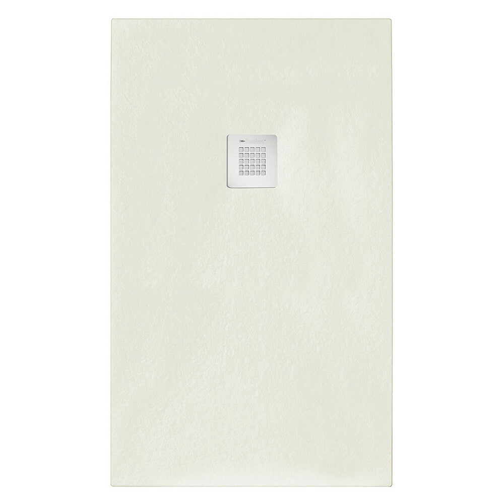 Piatto doccia 80x100 in marmoresina effetto pietra beige riducibile Ten
