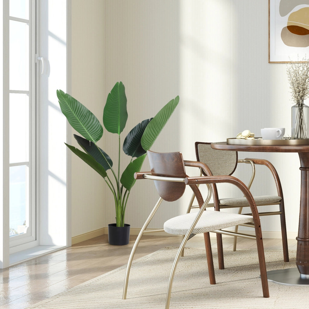 Palma Artificiale Decorativa con Vaso ¨C zephmum ¨C Verde ?15x120 cm