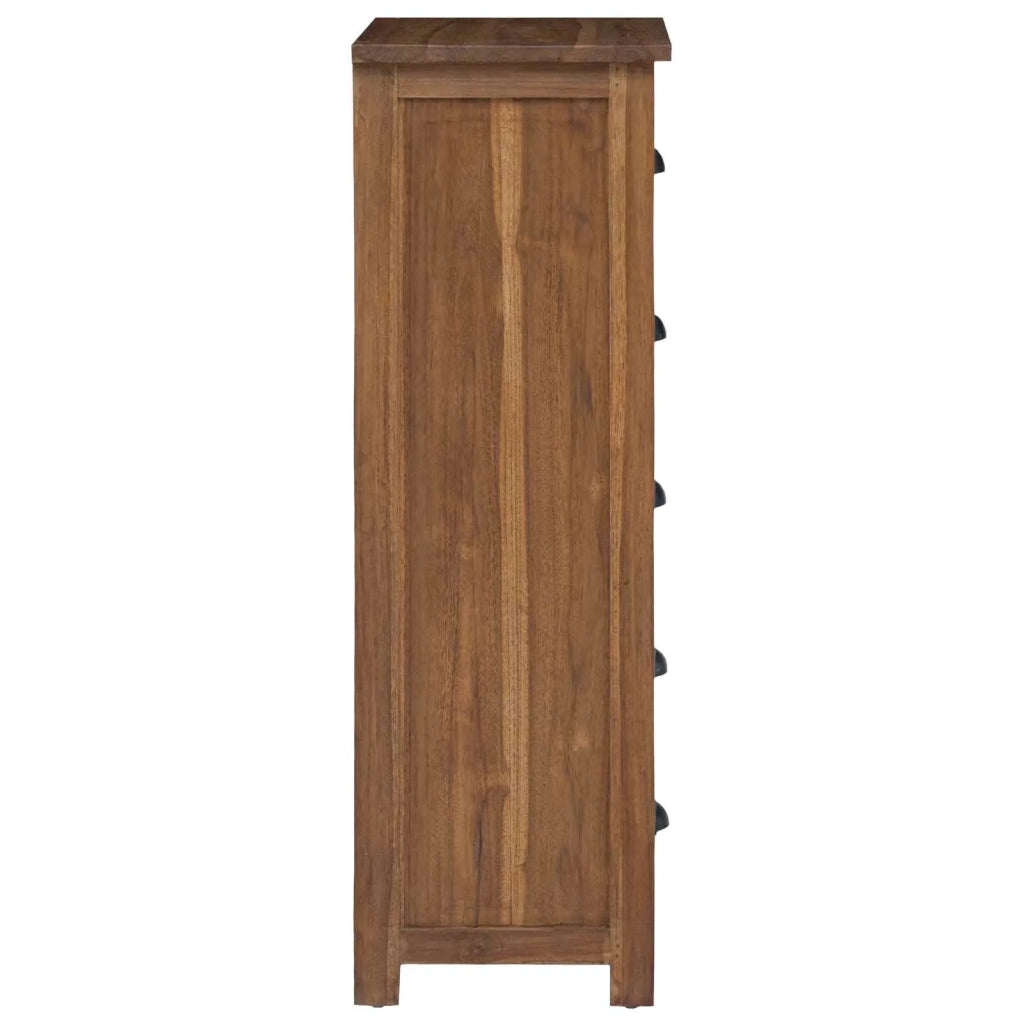 Cassettiera Naturale 45 x 35 x 110 cm Legno di teak solido 42017962