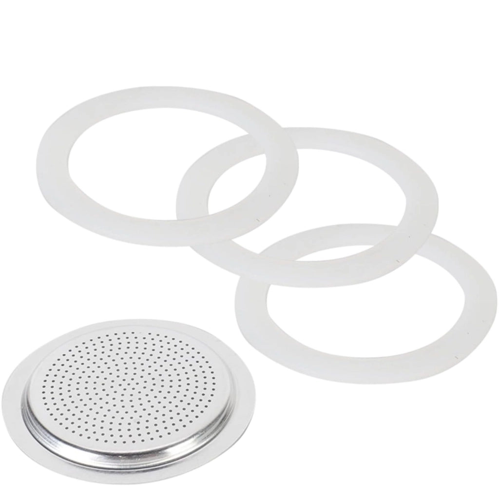2 Tazze Guarnizione e Filtro Caffettiera Universale per Moka  (2 tazze) 53325