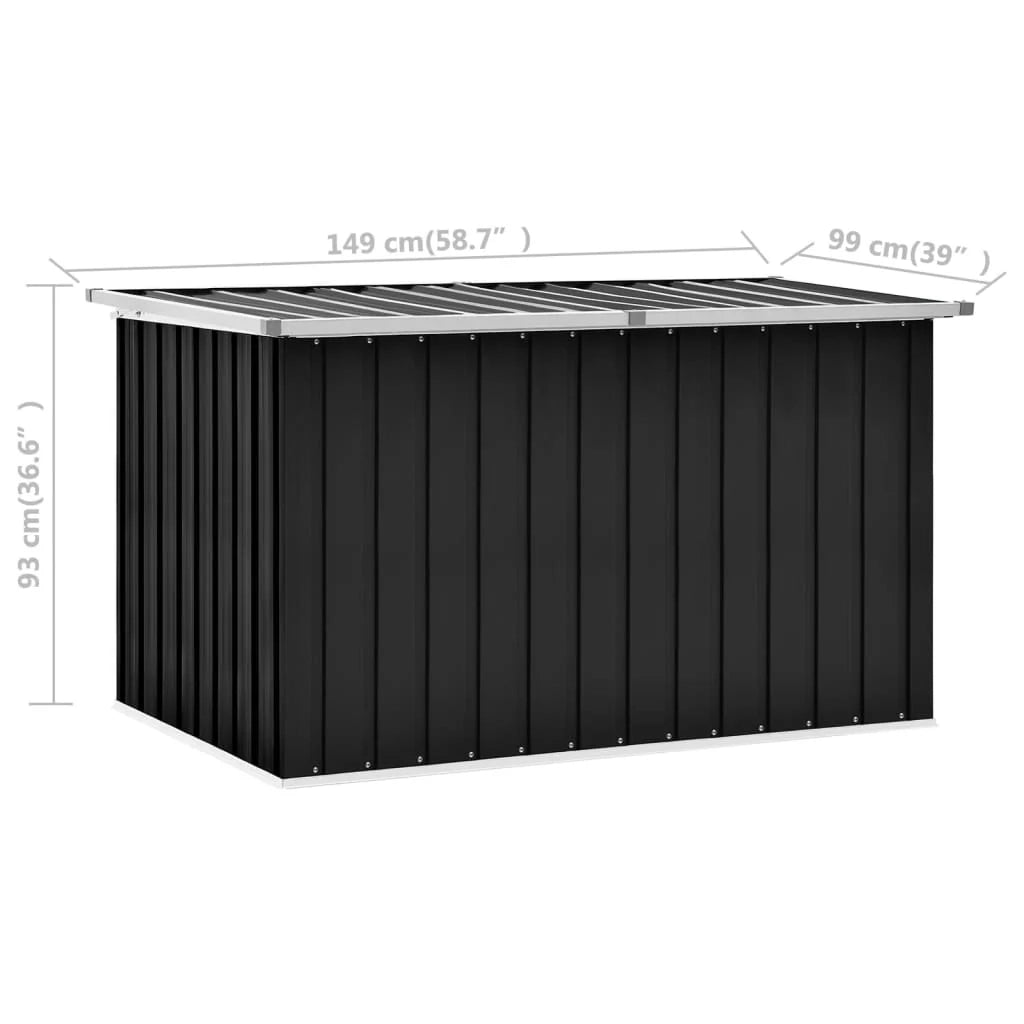 Contenitore da giardino/box 149 x 99 x 93 cm antracite 02_0013061