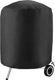 Copertura per barbecue rotonda, tessuto 420D Oxford impermeabile all'acqua, resistente al vento, anti-UV, anti-usura, copertura barbecue con tasca di stoccaggio