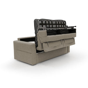 Avalon Divano letto con materasso H18 180 cm (mat. 120x197 cm) marrone