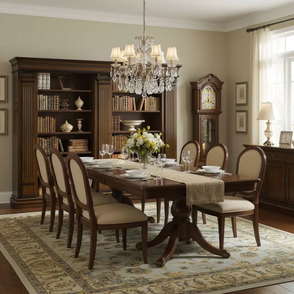 Libreria classica 3 porte e 22 ripiani in legno 306x52x240 - Mobili 2G