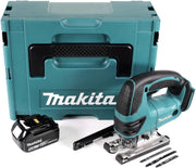 DJV 180 T1J - Seghetto alternativo a batteria da 18 V + 1 batteria da 5,0 Ah + Makpac, senza caricatore