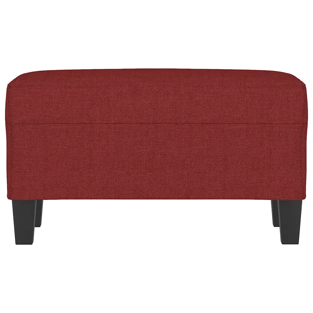 Panca-Sgabello Rosso Vino 70x35x41 cm in Tessuto 510518