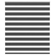 Tenda a Rullo Zebra Nero Larghezza Tessuto 115,9 cm Poliestere