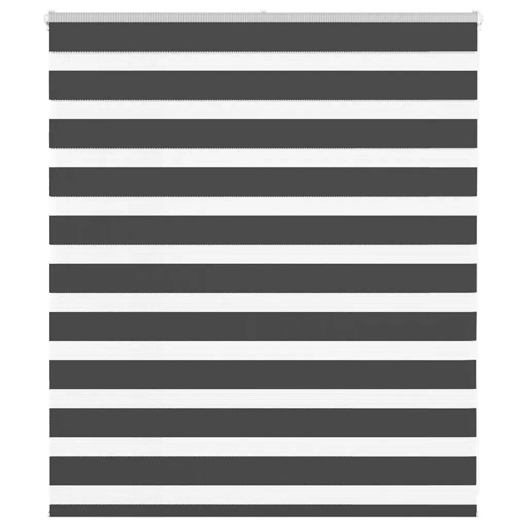 Tenda a Rullo Zebra Nero Larghezza Tessuto 115,9 cm Poliestere