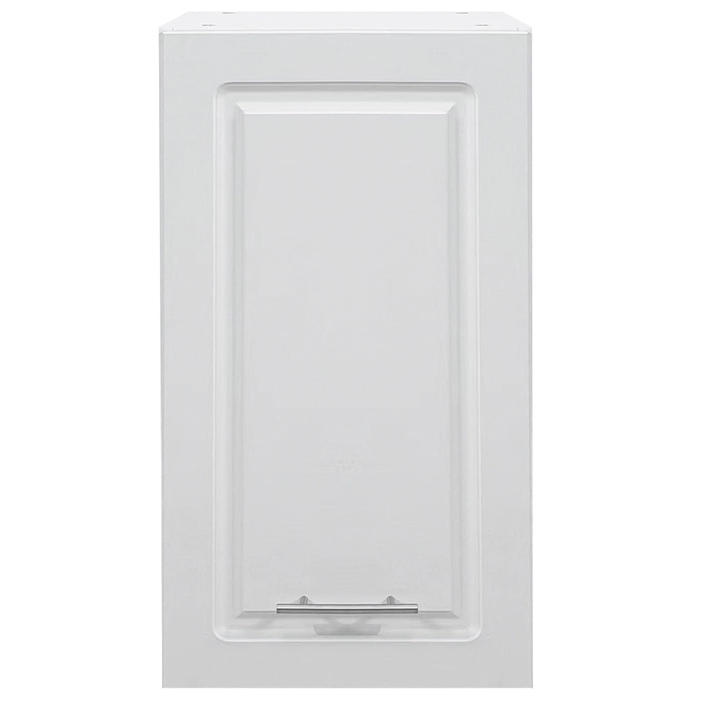 Pensile da Cucina Armadio Sospeso da Parete in Legno Design Boiserie Bianco